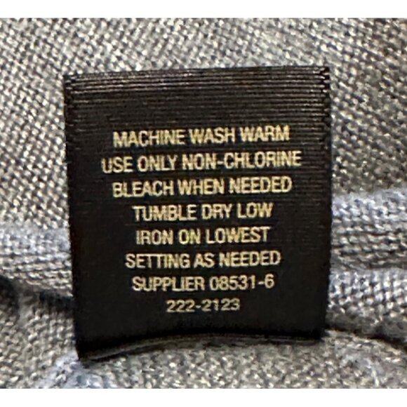 Worthington Gray V-neck A-Line Knit Dress Polyester Viscose Blend Women's Size S - Picture 15 of 15